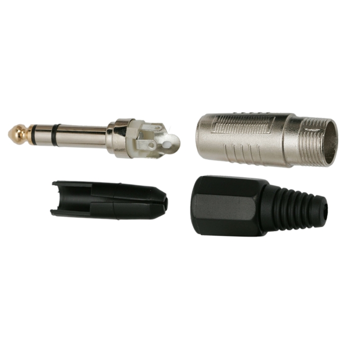 Jack 6,3 mm stereo HQ  kov-plast
