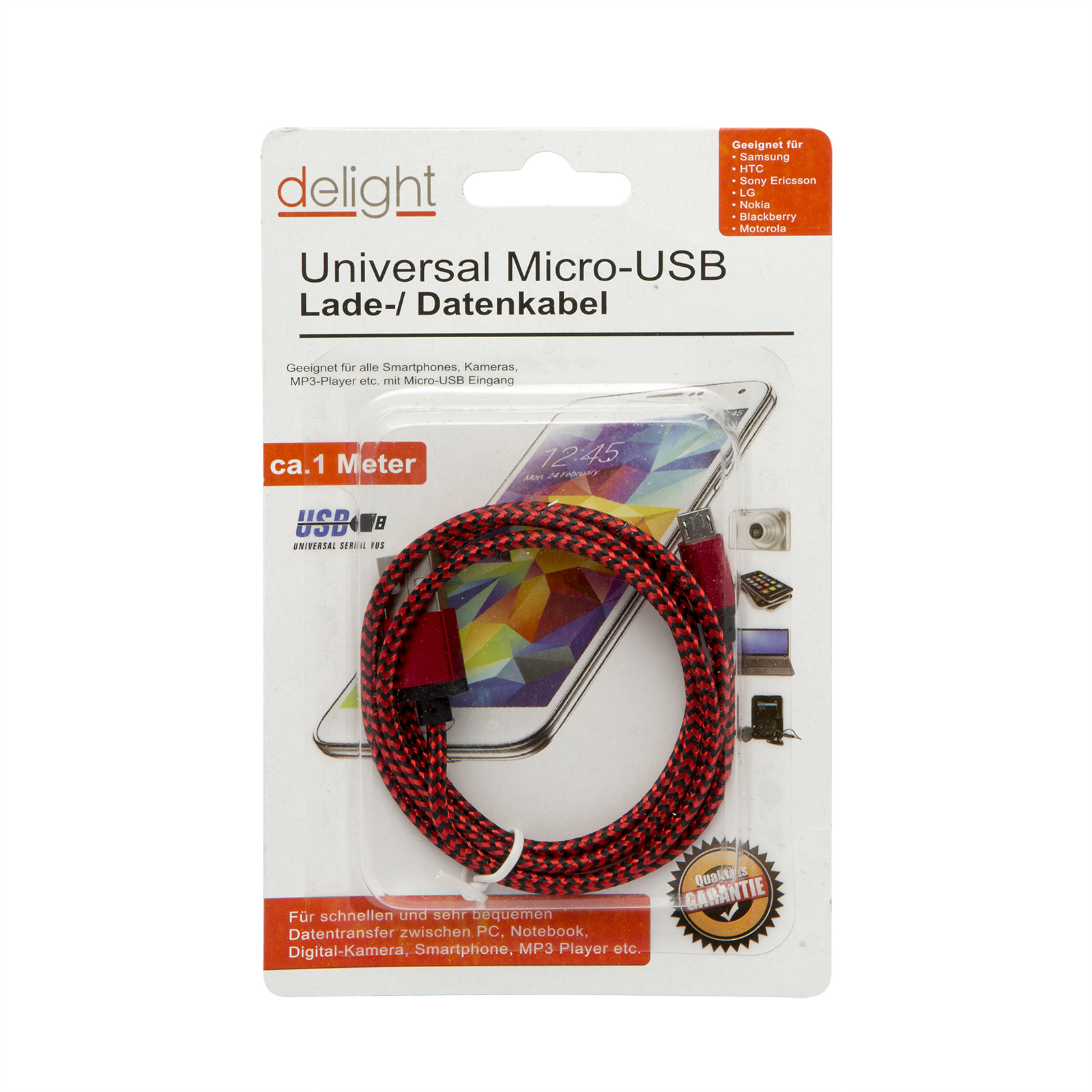 Kábel USB/USB micro 1m