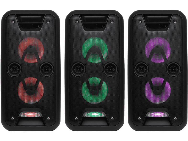  Party reprobox, 2 x 20 cm, aku, BT, LED PAR 220BT