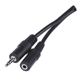  Audio kábel, 3,5mm  vidlica/3,5mm  jack zásuvka 5,0m