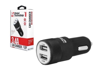 Autoagdaptér Global Technology 2 x USB - 3,4A MAX 