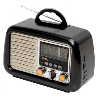  Retro prenosné rádio, MP3-BT RRT 2B