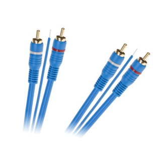RCA kábel 5m modrý + REM