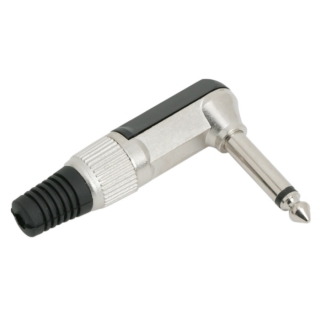 Jack 6,3 mm mono HQ  kov-plast,uhlový
