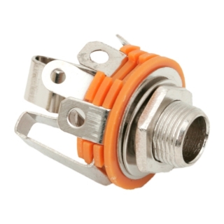 Jack 6,3 mm zásuvka stereo kovová