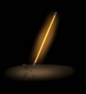 Toxic light 24" ORANGE - 5mm oranžové led diódy