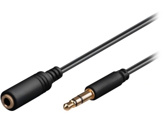  Audio kábel, 3,5mm  vidlica/3,5mm  jack zásuvka 0,5m
