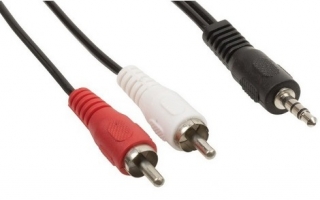  Kábel prepojovací Jack 3,5mm - 2x RCA , 1,2m