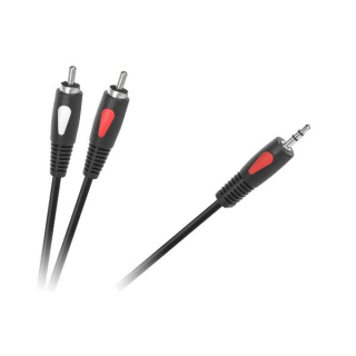  Kábel prepojovací Jack 3,5mm - 2x RCA CABLETECH ECO line , 1,8m