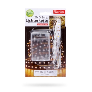 LED pásik 1m teplá biela / napájanie 3xAA batéria